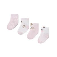 Mayoral Girls 4 Pack Sock Set 9054 Baby Rose
