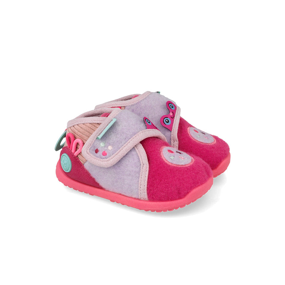 Biomecanics Girls Slipper 261185-B Pink