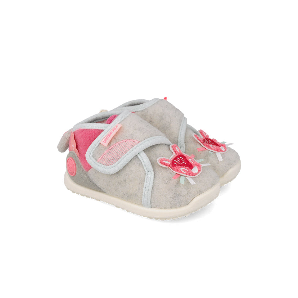 Biomecanics Girls Slipper 261187-B Grey