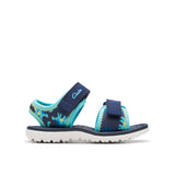 Clarks Boys Sandal Surfing Tide T Navy/Turquoise