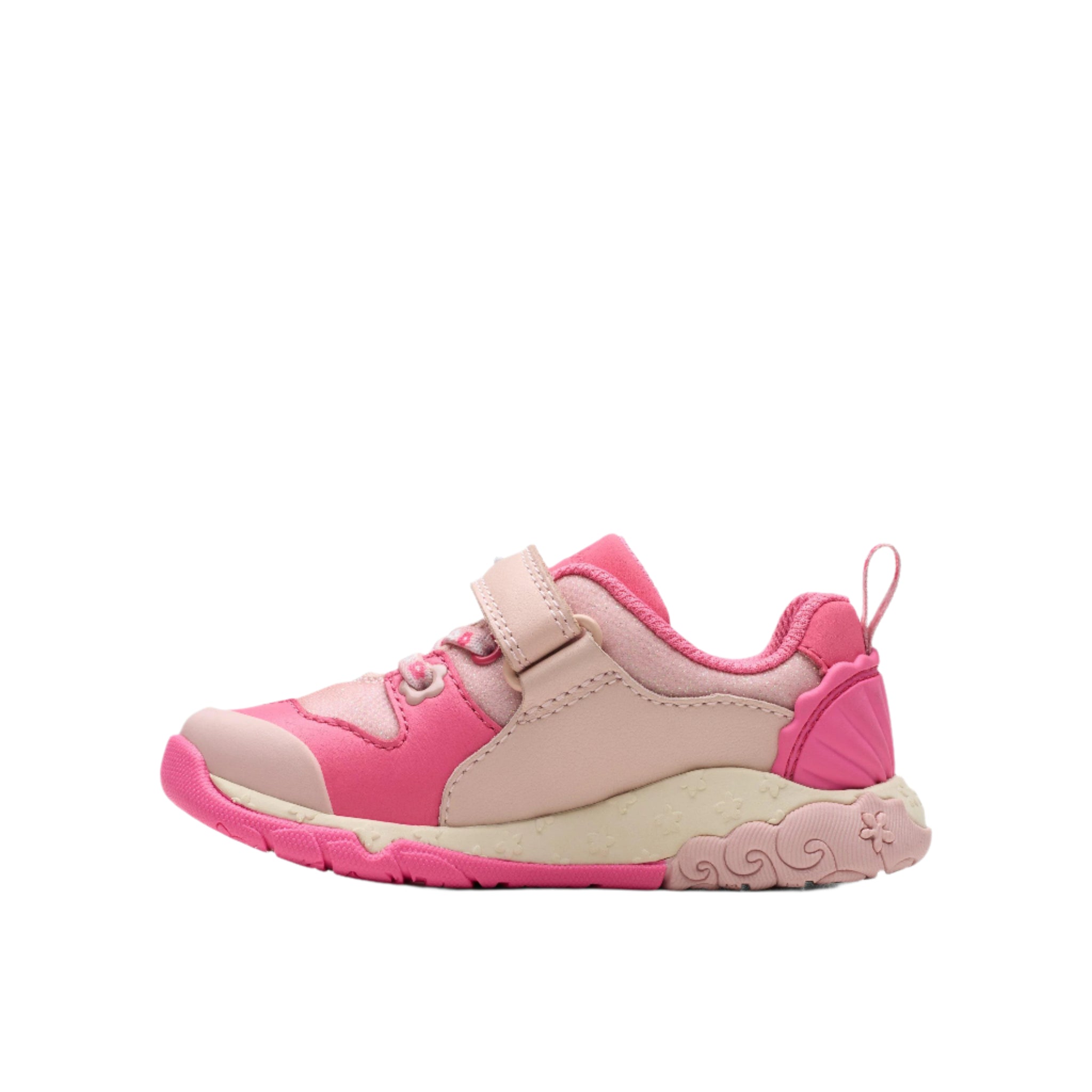 Clarks Girls Trainer Tidal Shell T Pink Combi