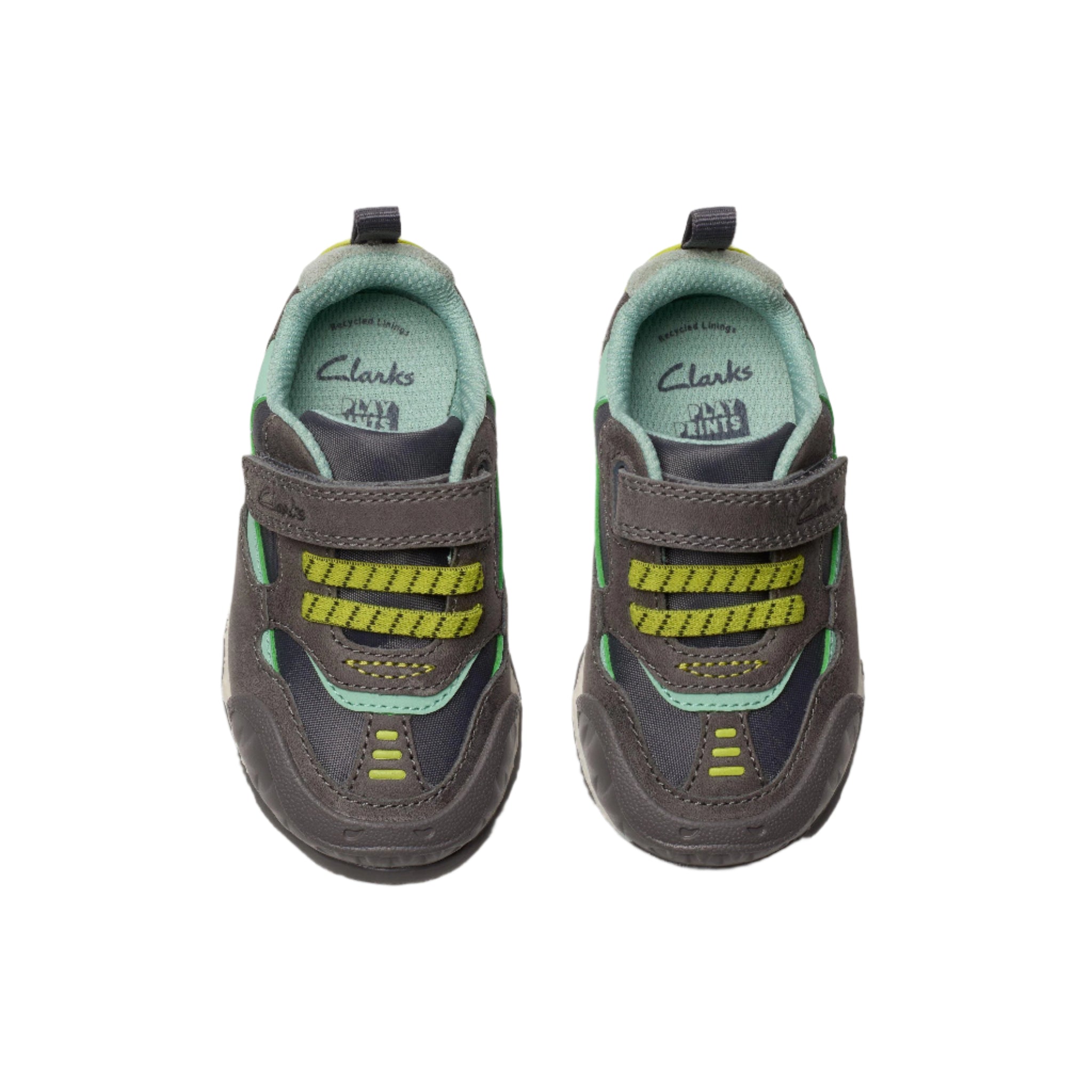 Clarks Boys Trainer Steggy2 Park T Grey/Green