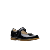 Clarks Girls Shoe Drew Tap T Black Patent