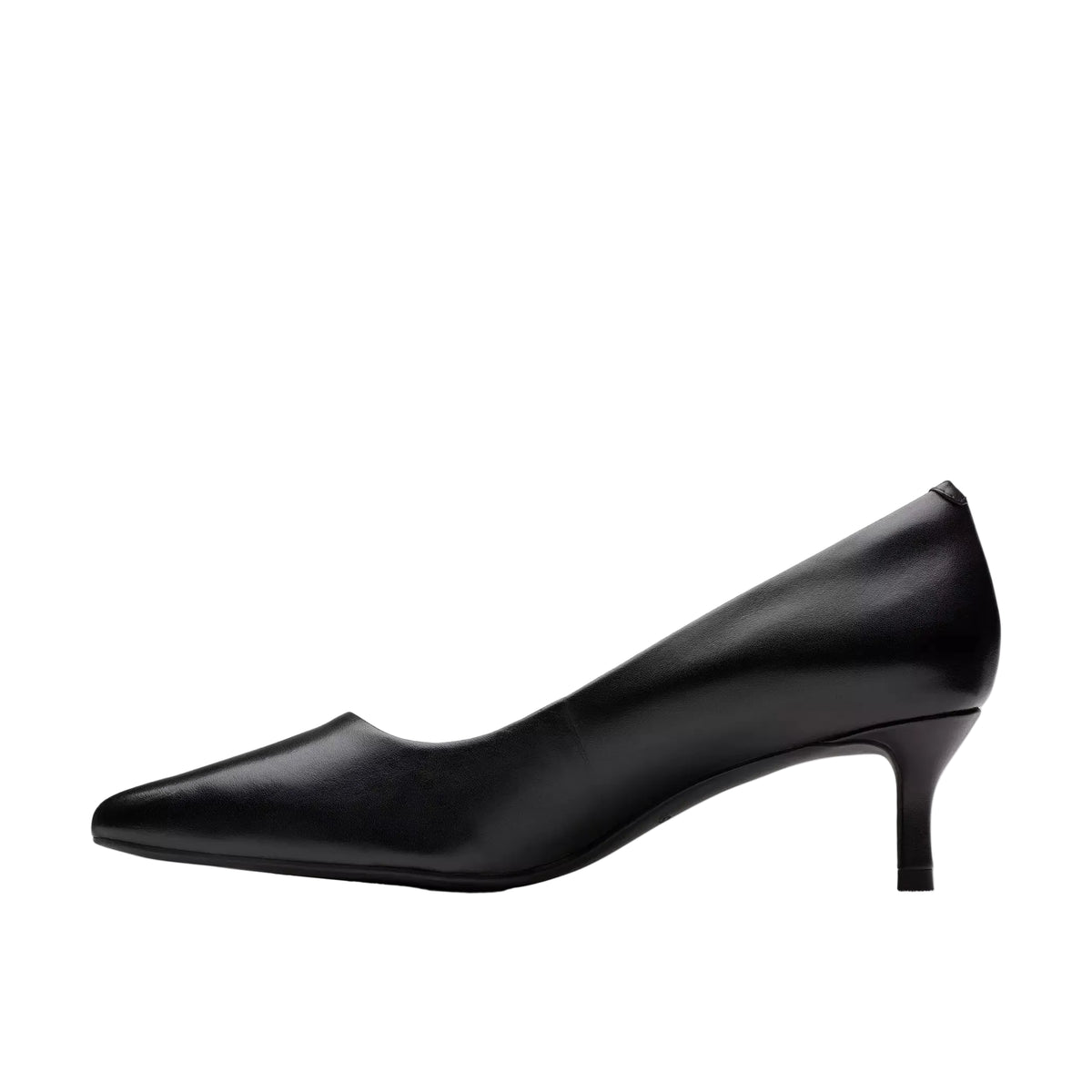 Clarks Womens Court Shoe Zarey Court Black Leather