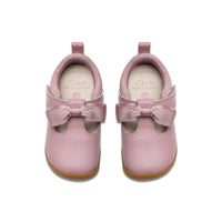 Clarks girls' pink leather pre-walker shoe with velcro