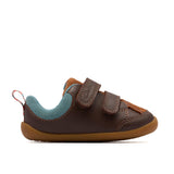 Clarks boys' leather pre-walker shoe with velcro