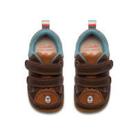 Clarks boys' leather pre-walker shoe with velcro