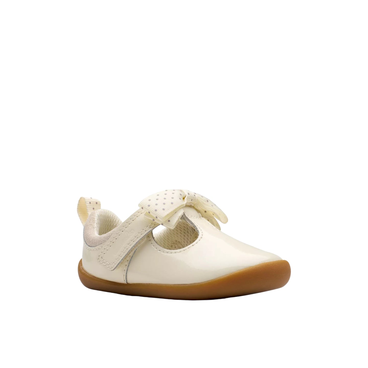 Clarks Girls Pre Walker Roamer Trim T Off White