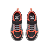 Clarks Boys Trainer Steggy2 Fly K Black/Orange