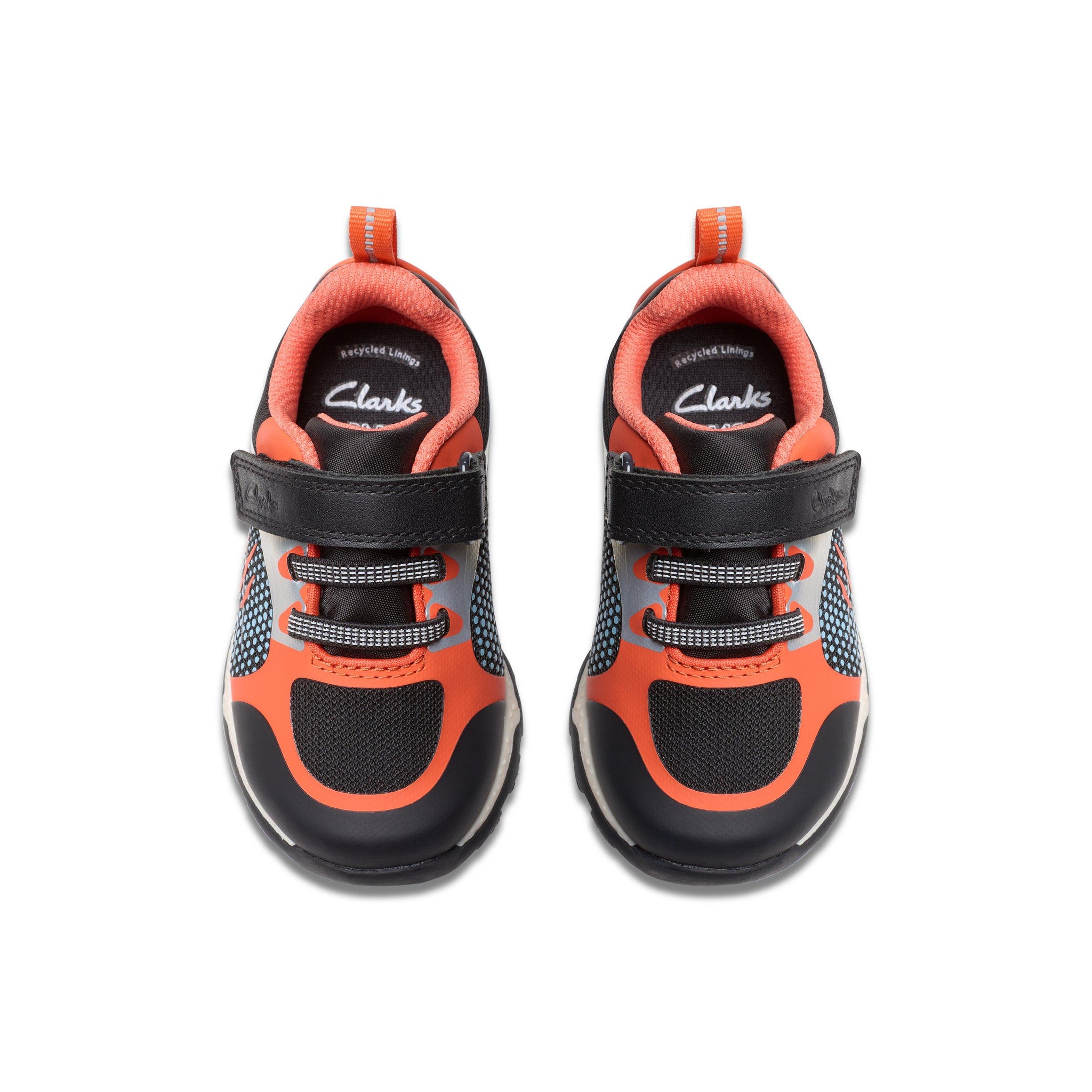 Clarks Boys Trainer Steggy 2 Fly T Black/Orange