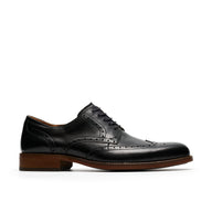 Clarks Mens Shoe CraftRemi Tip Black Leather