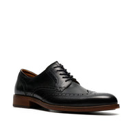 Clarks Mens Shoe CraftRemi Tip Black Leather
