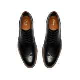 Clarks Mens Shoe CraftRemi Tip Black Leather