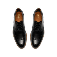 Clarks Mens Shoe CraftRemi Tip Black Leather