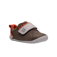 Clarks Kids Shoe Roamer Rex T Grey Combi Leather