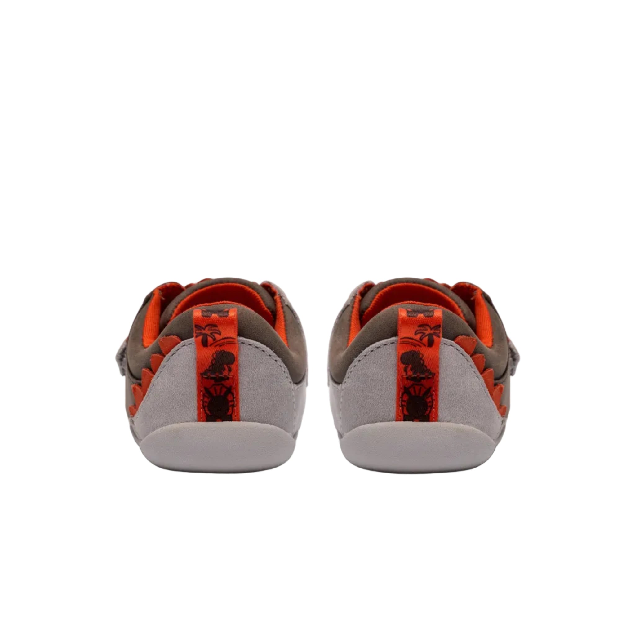 Clarks Kids Shoe Roamer Rex T Grey Combi Leather