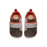 Clarks Kids Shoe Roamer Rex T Grey Combi Leather