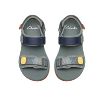 Clarks Boys Sandal Wharf Tide K Green Combination