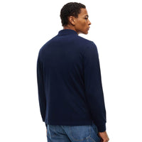 Tommy Jeans Mens Polo Essential Long Sleeve Dark Blue