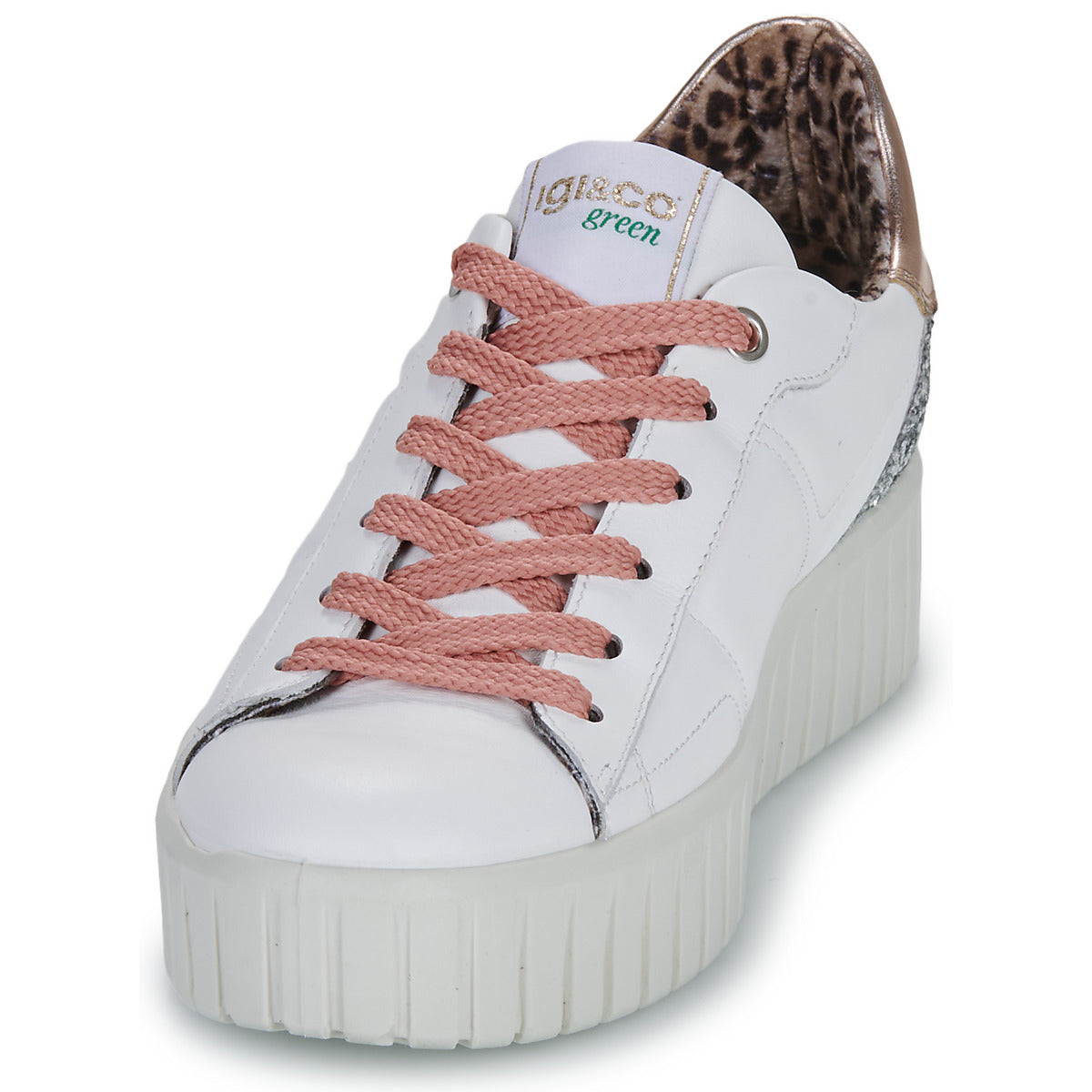Igi &amp; Co Womens Platform Trainer 6680211 Bianco