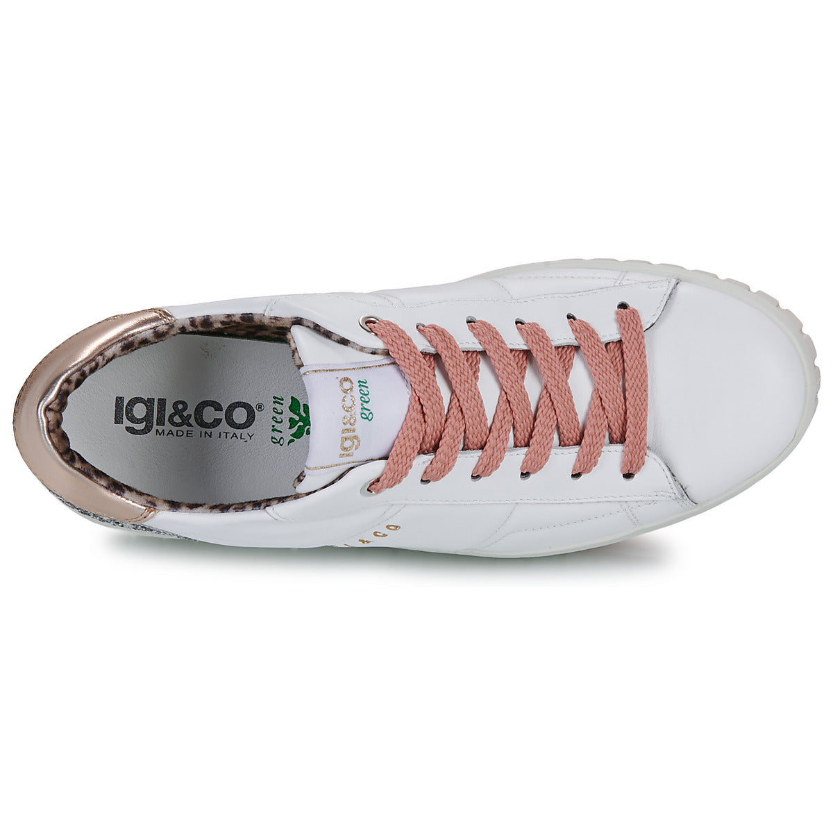 Igi &amp; Co Womens Platform Trainer 6680211 Bianco