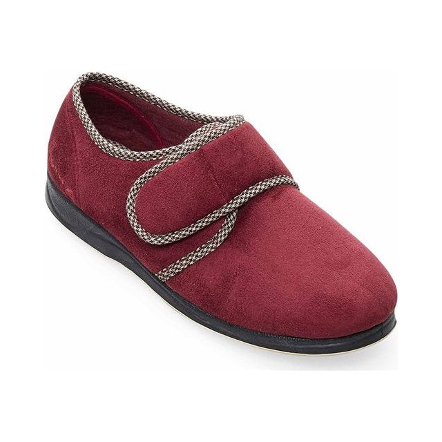 Padders Mens Slippers Harry Burgundy