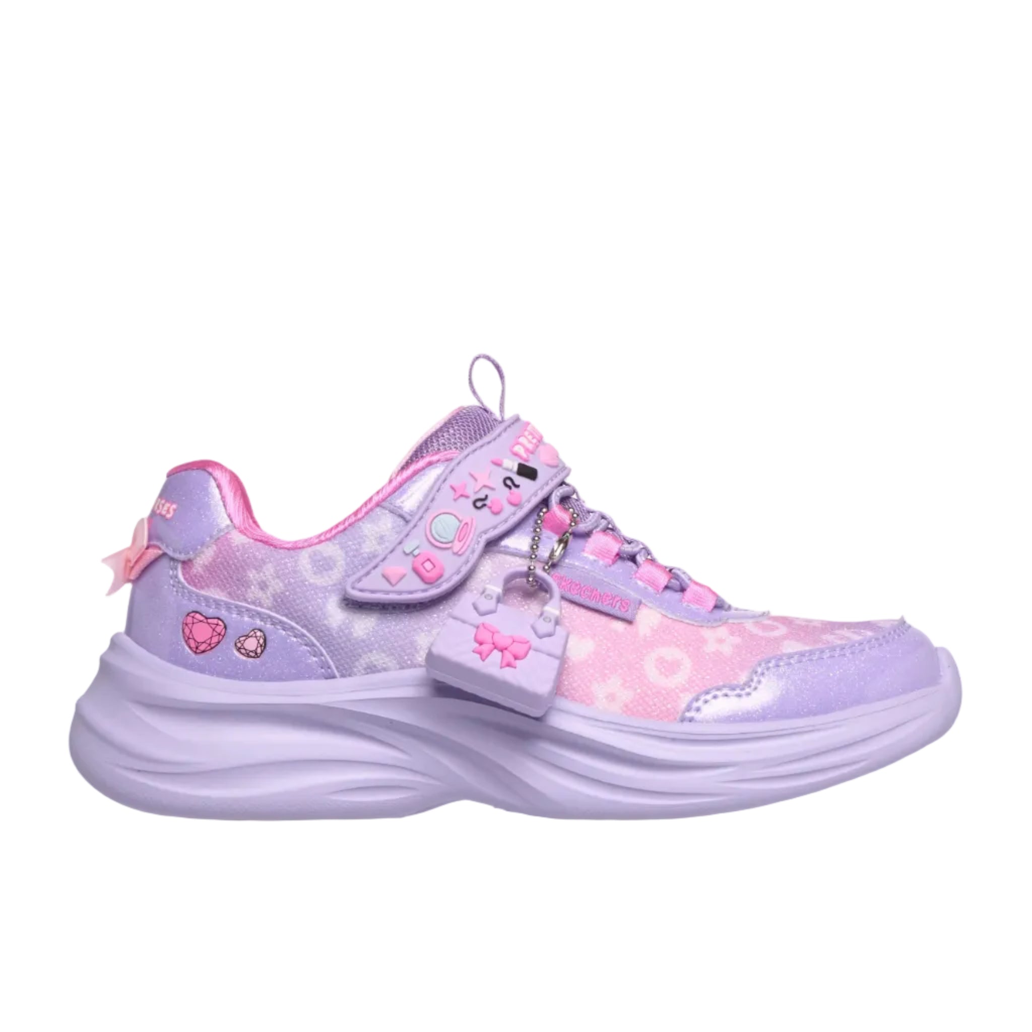 Skechers Girls Trainer Power Jams 2.0 Lavender/Multi