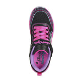 Skechers Girls Trainer Heart Lights Retro Lights Black/Multi