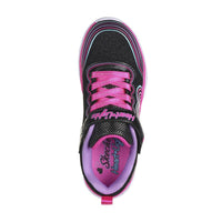 Skechers Girls Trainer Heart Lights Retro Lights Black/Multi