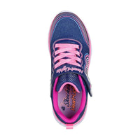 Skechers Girls Trainer Heart Lights Retro Lights Navy/Multi