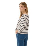 Part Two Womens T-Shirt Nela Dark Navy Stripe