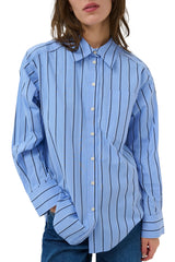 Part Two Womens Anabella Shirt Blue Stripe