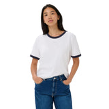 Part Two Womens Angelita T-Shirt White/After Midnight