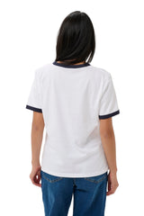 Part Two Womens Angelita T-Shirt White/After Midnight