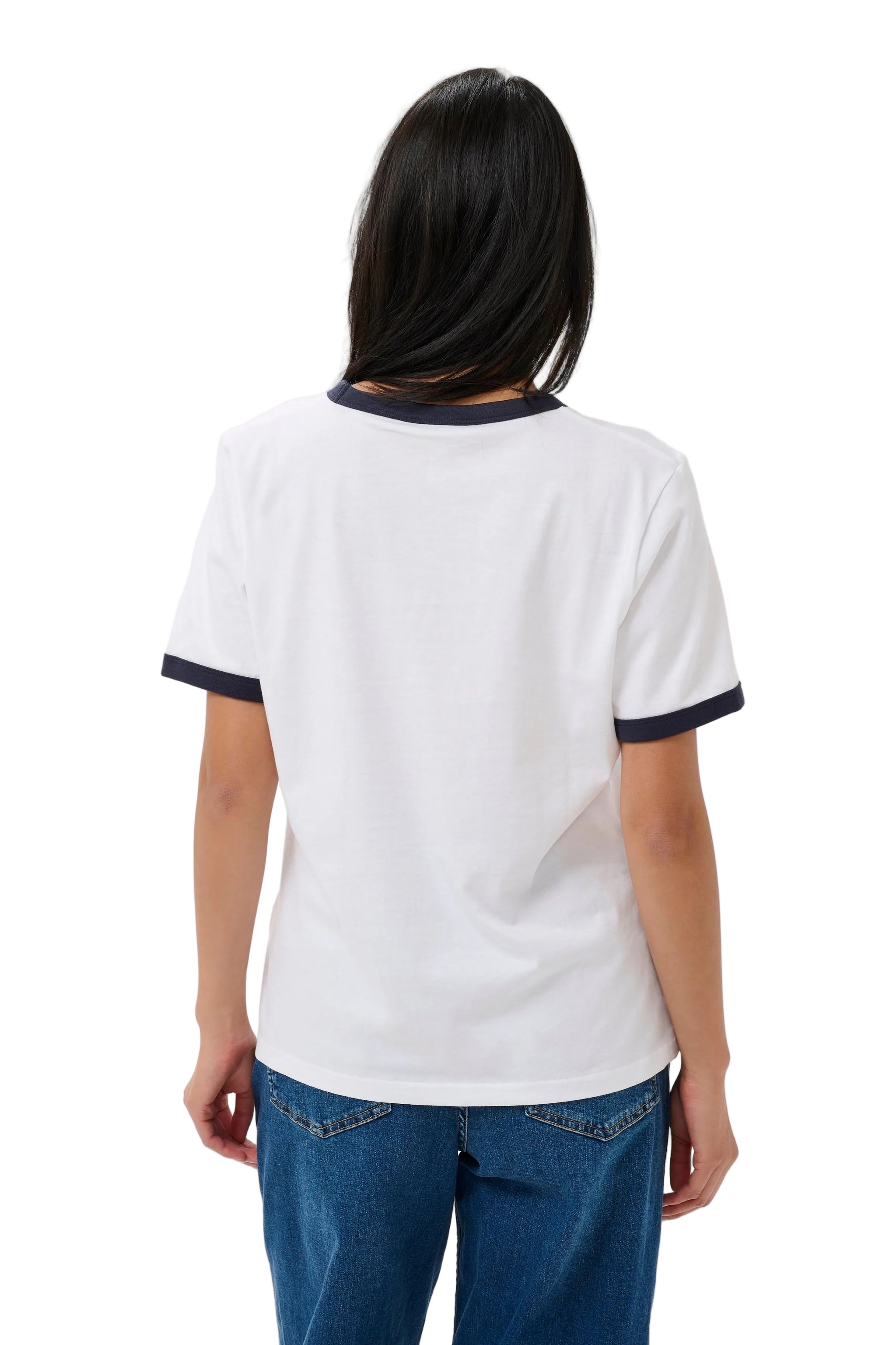 Part Two Womens Angelita T-Shirt White/After Midnight