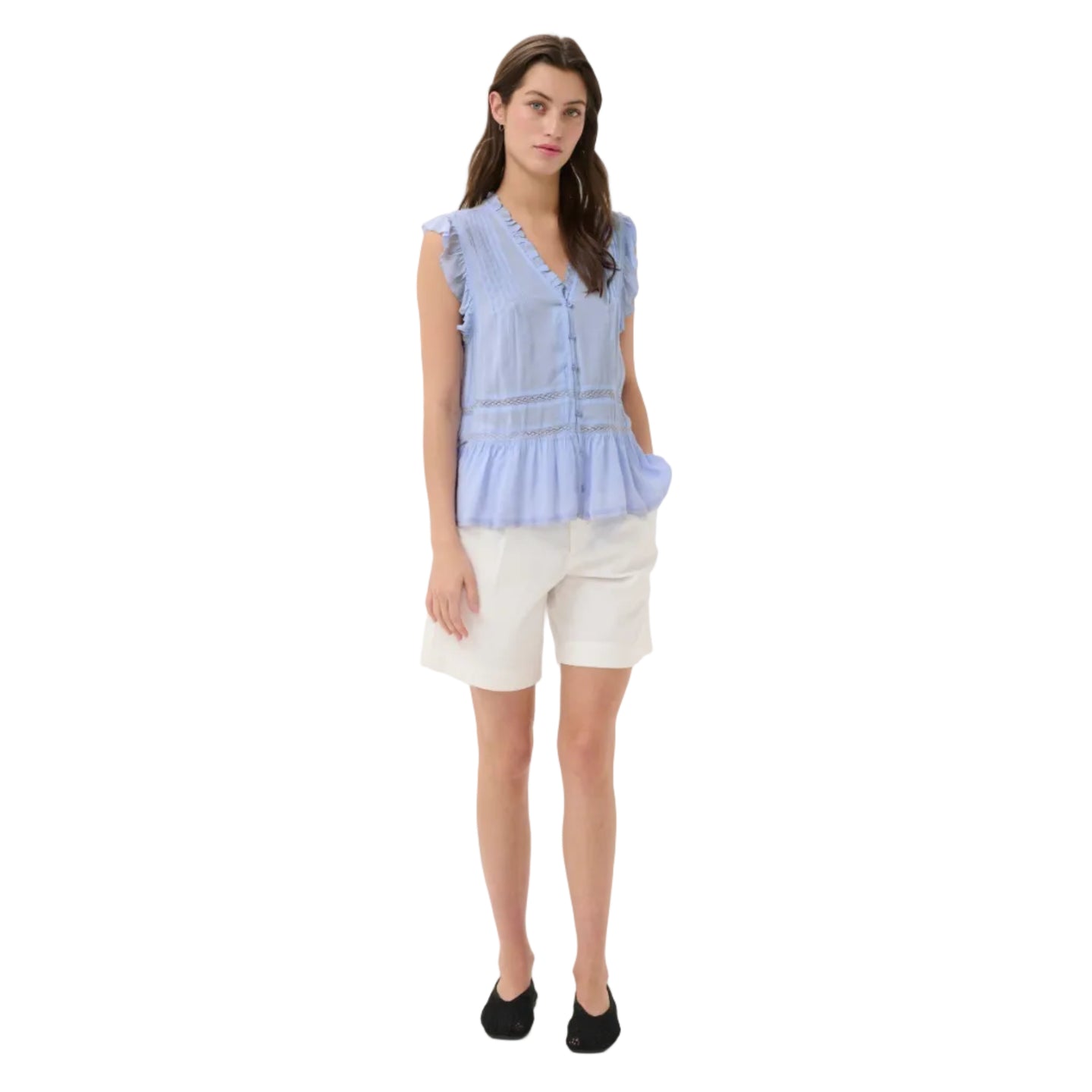 Part Two Womens Bernadete Blouse Brunnera Blue