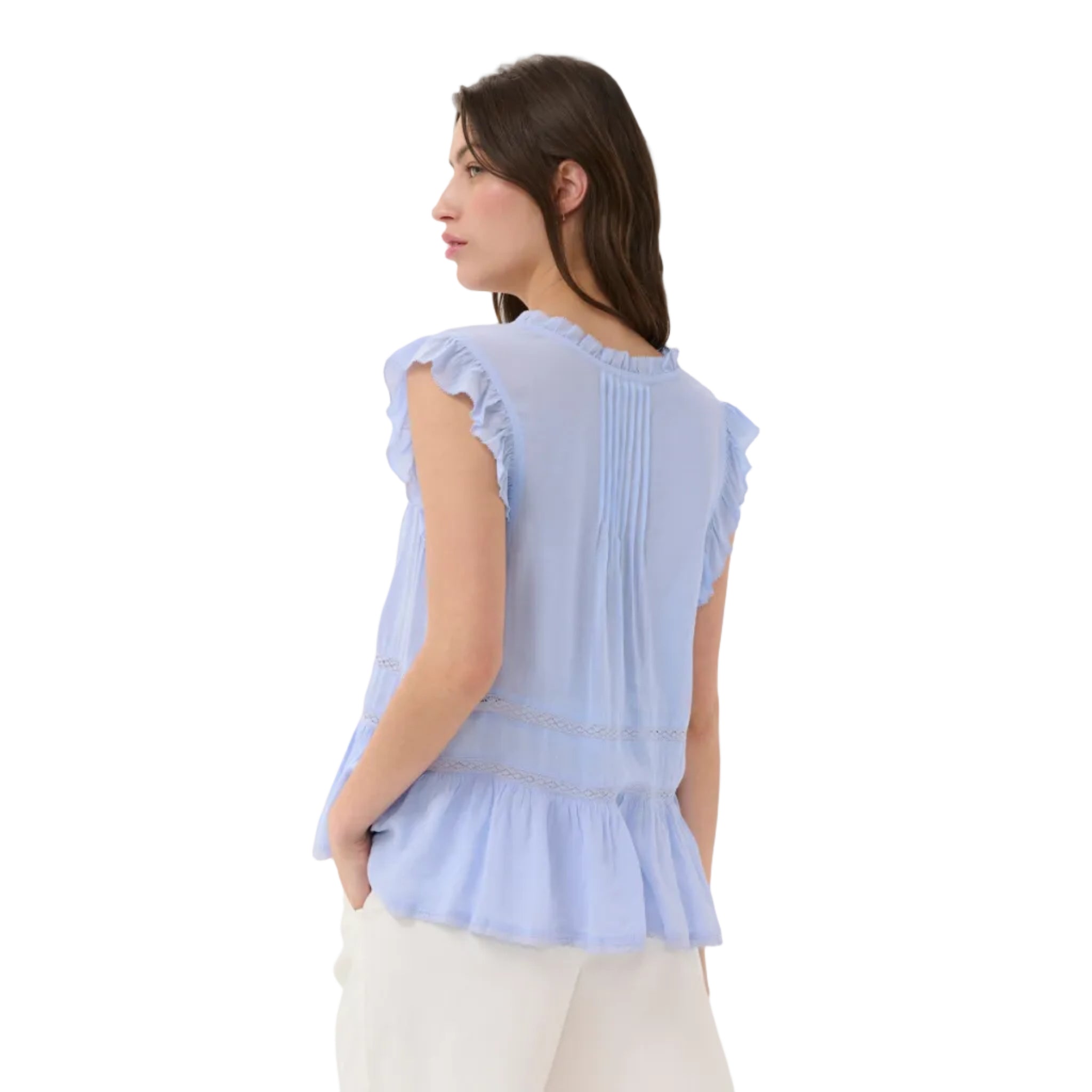 Part Two Womens Bernadete Blouse Brunnera Blue