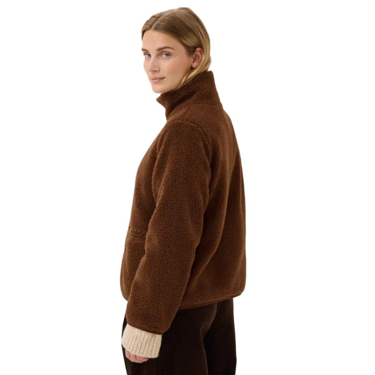 Part Two Catharina women's downtown brown fleece jacket