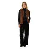 Part Two Womens Gilet Camelie Downtown Brown