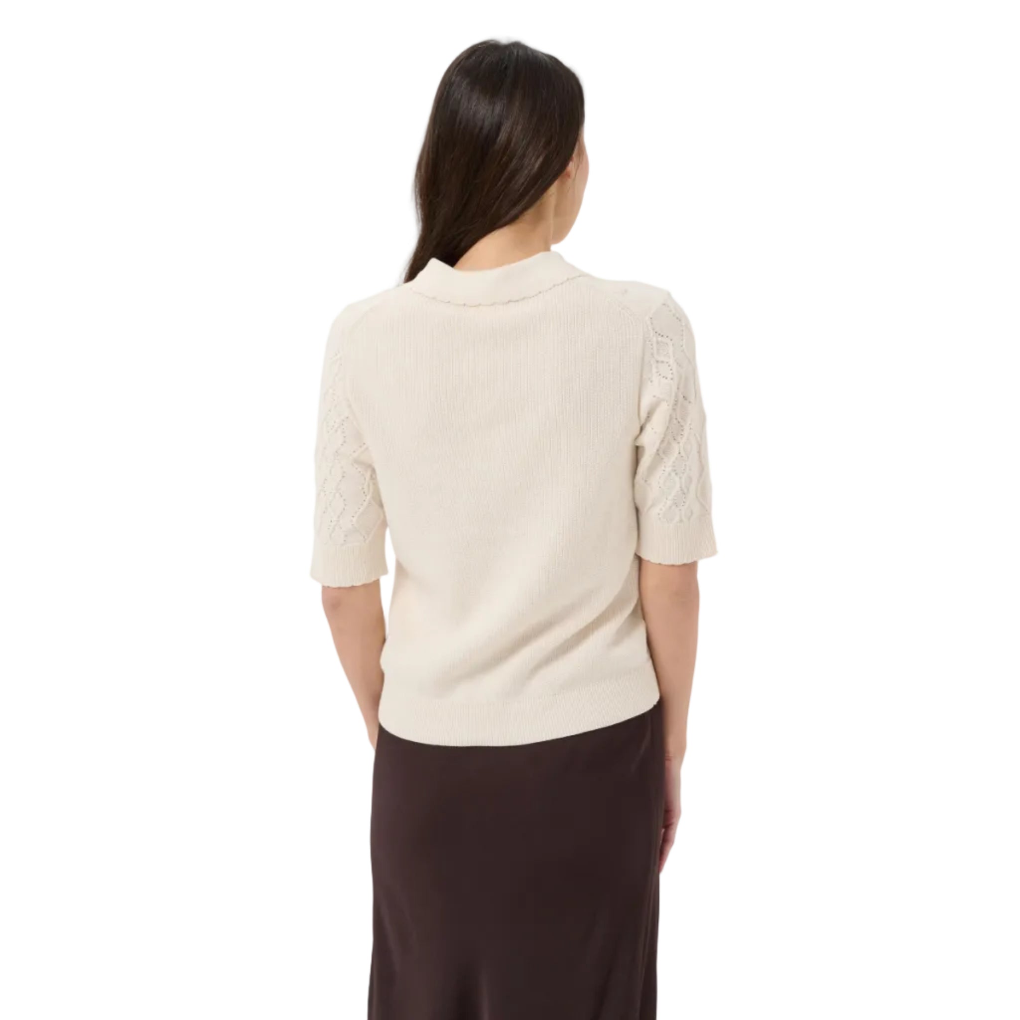Part Two Womens Pullover Cinia Whitecap Gray