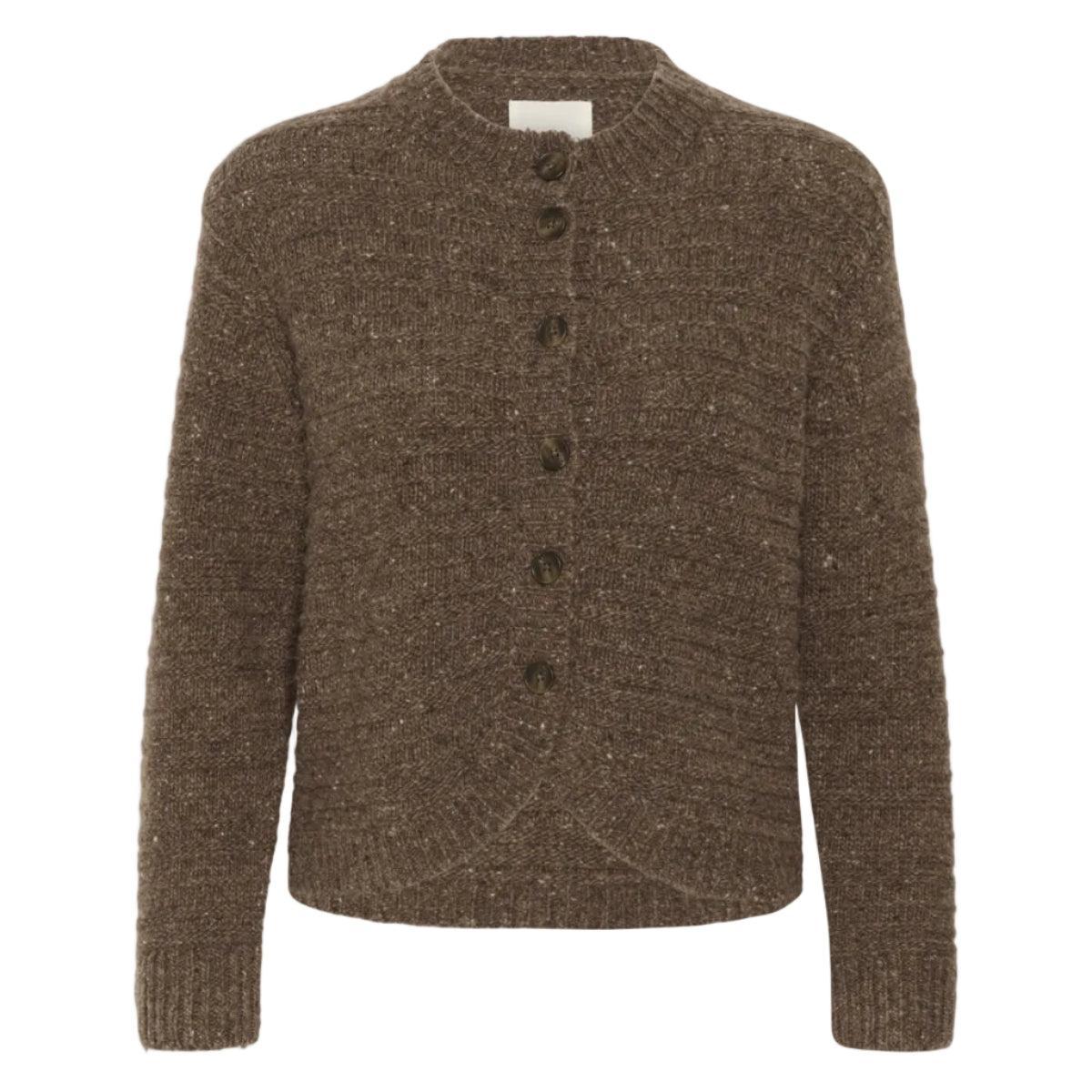 Part Two Ceylan women's brown nepse knitted cardigan