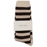 Part Two Womens Socks Dorin Brown Stripe