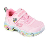 Skechers Girls Trainer John Deere Play Scene Farm Girlie Pink/Multi