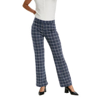 Part Two Womens Pontas Trousers Mini Dark Navy Check