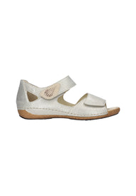 Waldlaufer Womens Wide-Fitting Sandal 342H80 Platin/Gold