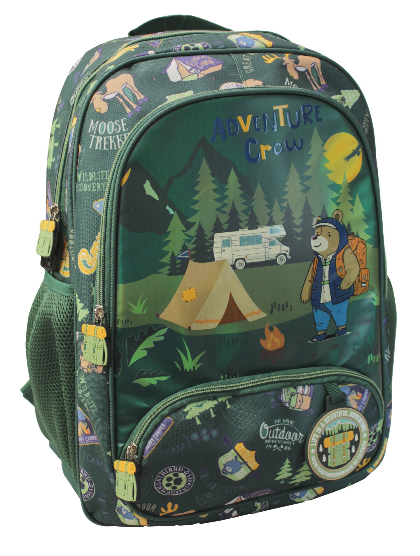Freelander Boys Green Adventure Crew Backpack Green