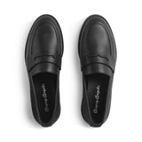 Startrite girls' black leather lace-up school shoe