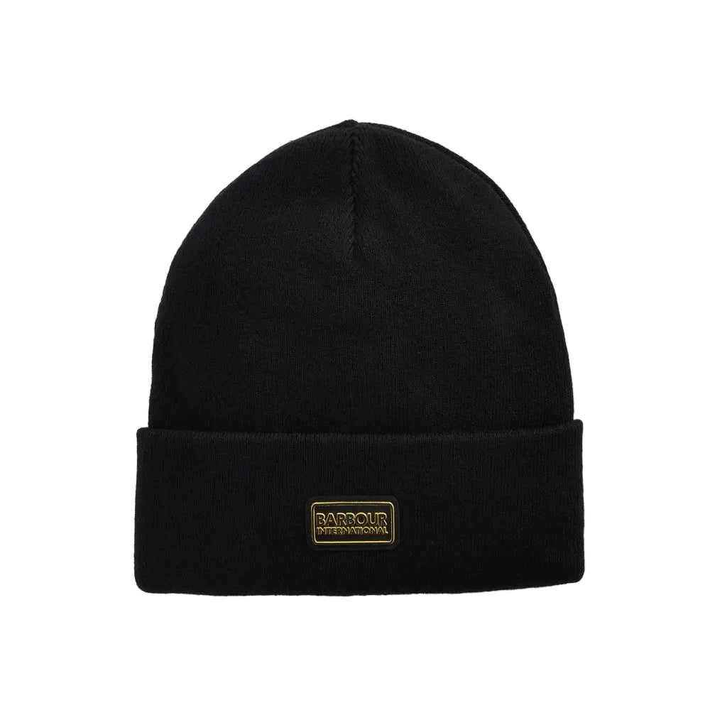 Barbour International Mens Beanie Sensor Legacy Black/Shadow
