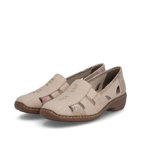 Rieker women's beige slip-on shoe