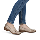 Rieker women's beige slip-on shoe